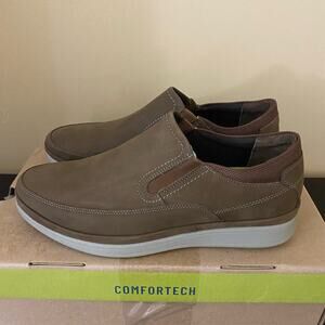 New Florsheim Men's Motion Moc Toe Slip-on Loafer Size 7.5 wide Brown